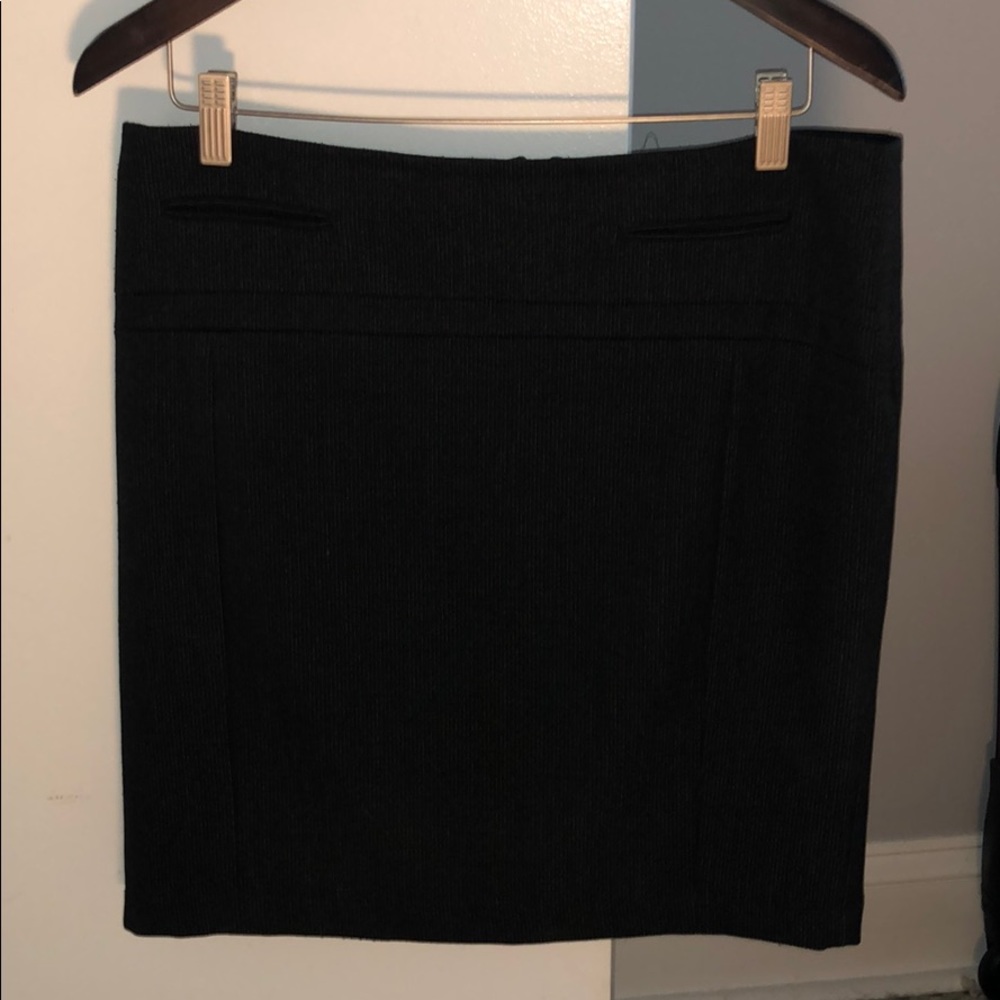 Express Black Gray Pencil Mini Skirt